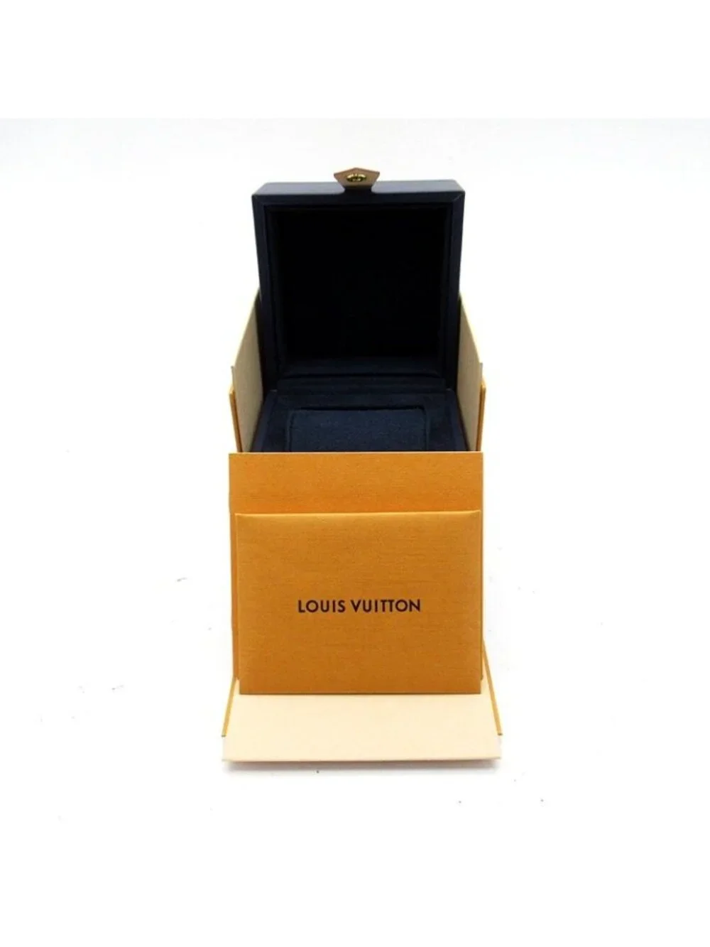 Louis Vuitton Tambour Street Diver Black Blaze Watch Box 18k Pink Gold SS Rubber